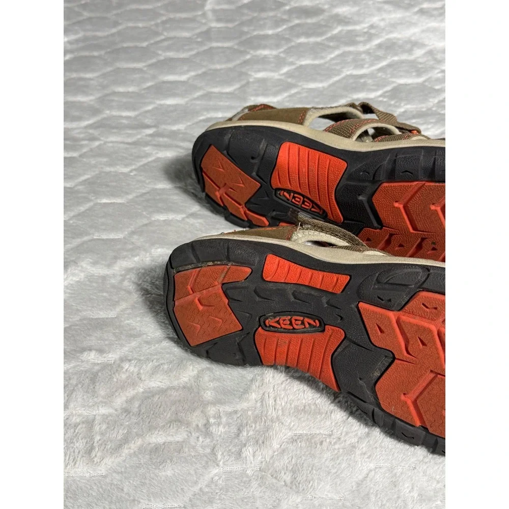 Keen Newport H2 Kids Size 4 Brown Orange Washable Water Sandals 1018270